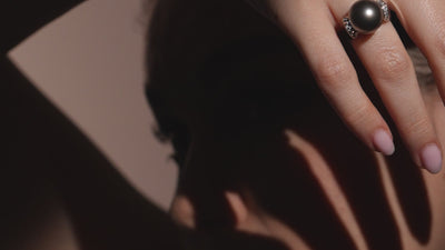 Anello con perla tahitiana, formato desktop — Gioielleria La Rosa